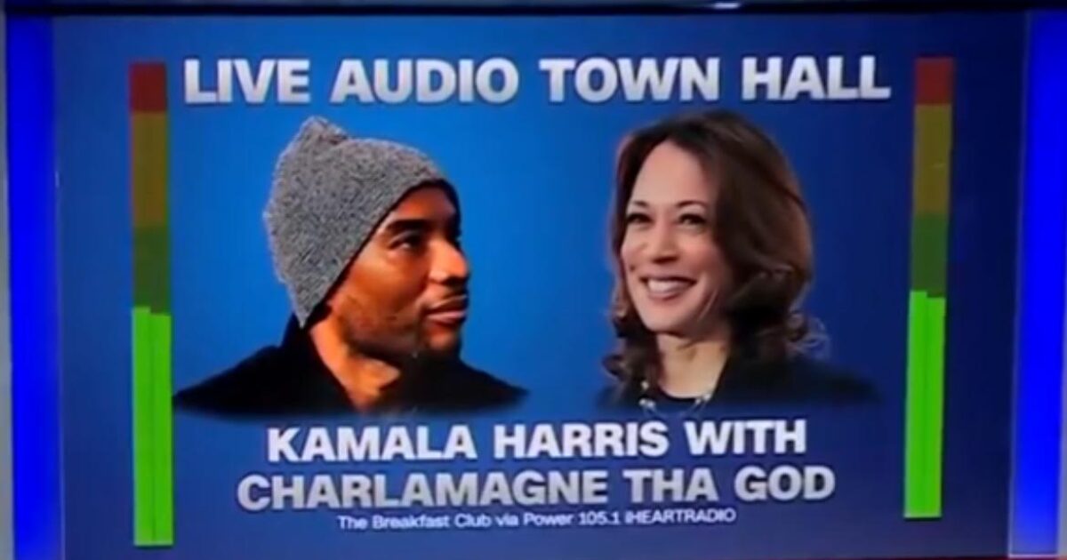 BRUTAL: Kamala Harris’s Scripted Audio-Only ‘Town Hall’ with Charlamagne Tha God Abruptly Ends While She’s Still Rambling (VIDEO)